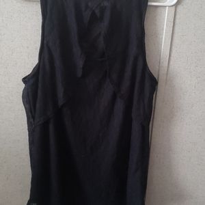 black lace tank top